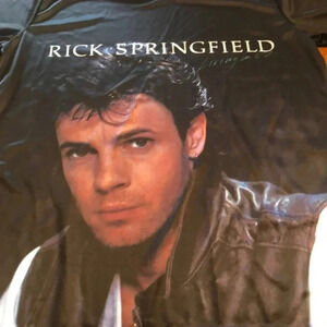 Rick Springfield Retro Tee Shirt Back & Front Design